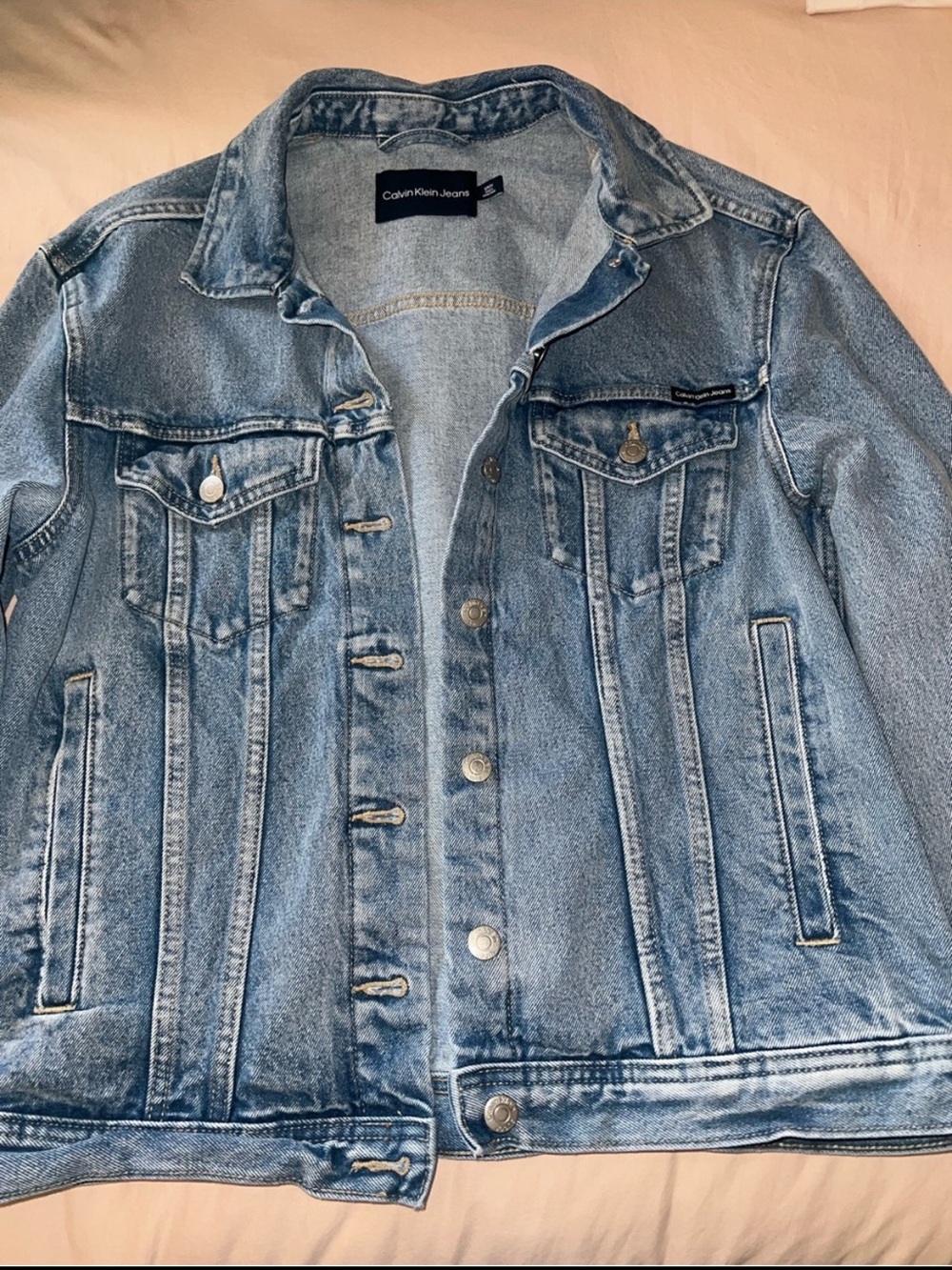 Calvin Klein Oversized Denim Jacket - fits like a Medium